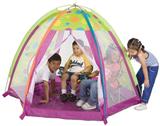 Fun Zone Play Tent w/ Tunnel Hole and 2 Solid Panels - Pacific Play Tents