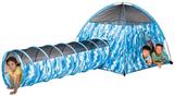 Blue Camo Play Tent & Tunnel - Pacific Play Tents